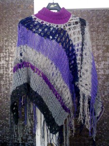 Purple poncho